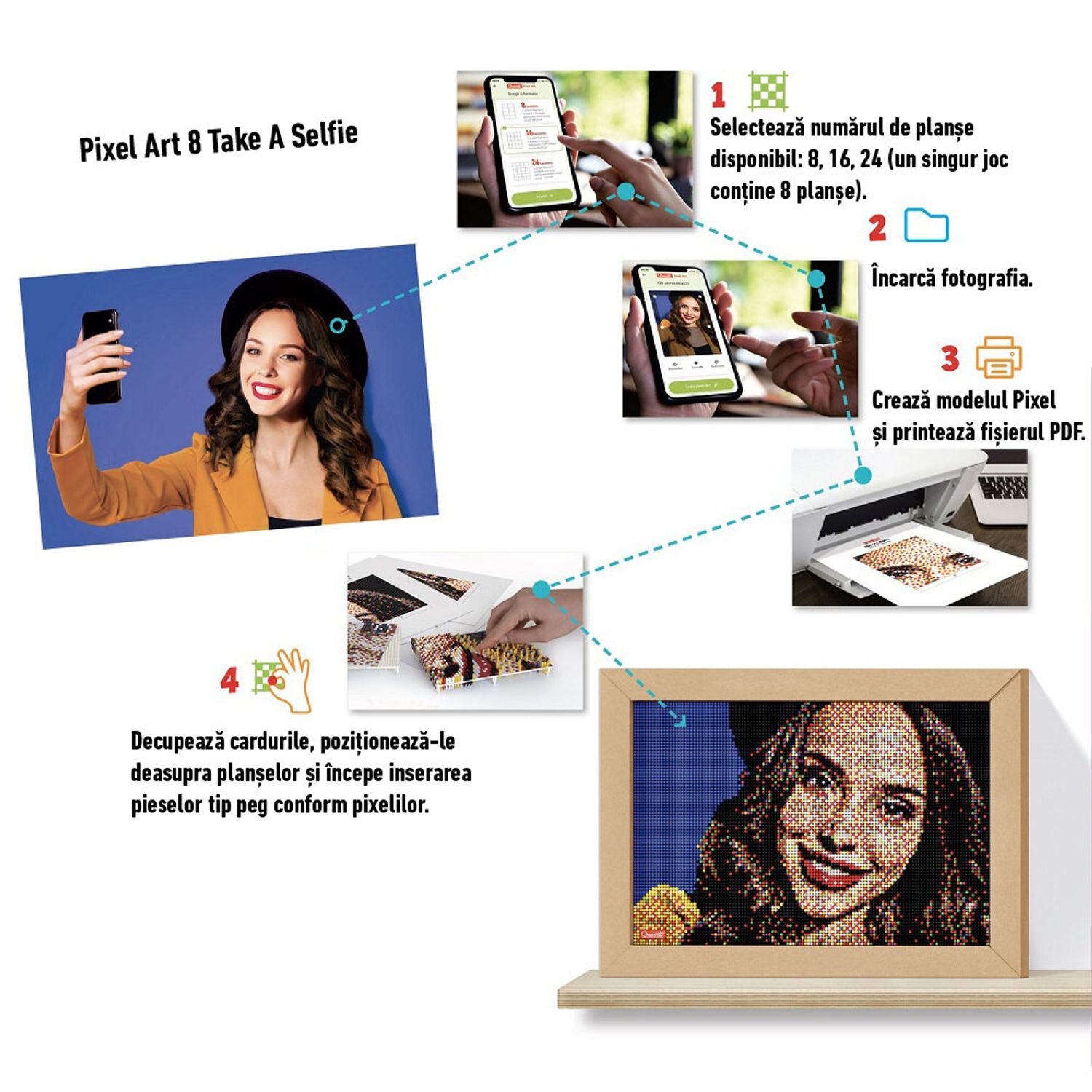 Quercetti - Pixel Art 8 Take A Selfie fotografia produsului View 4 L