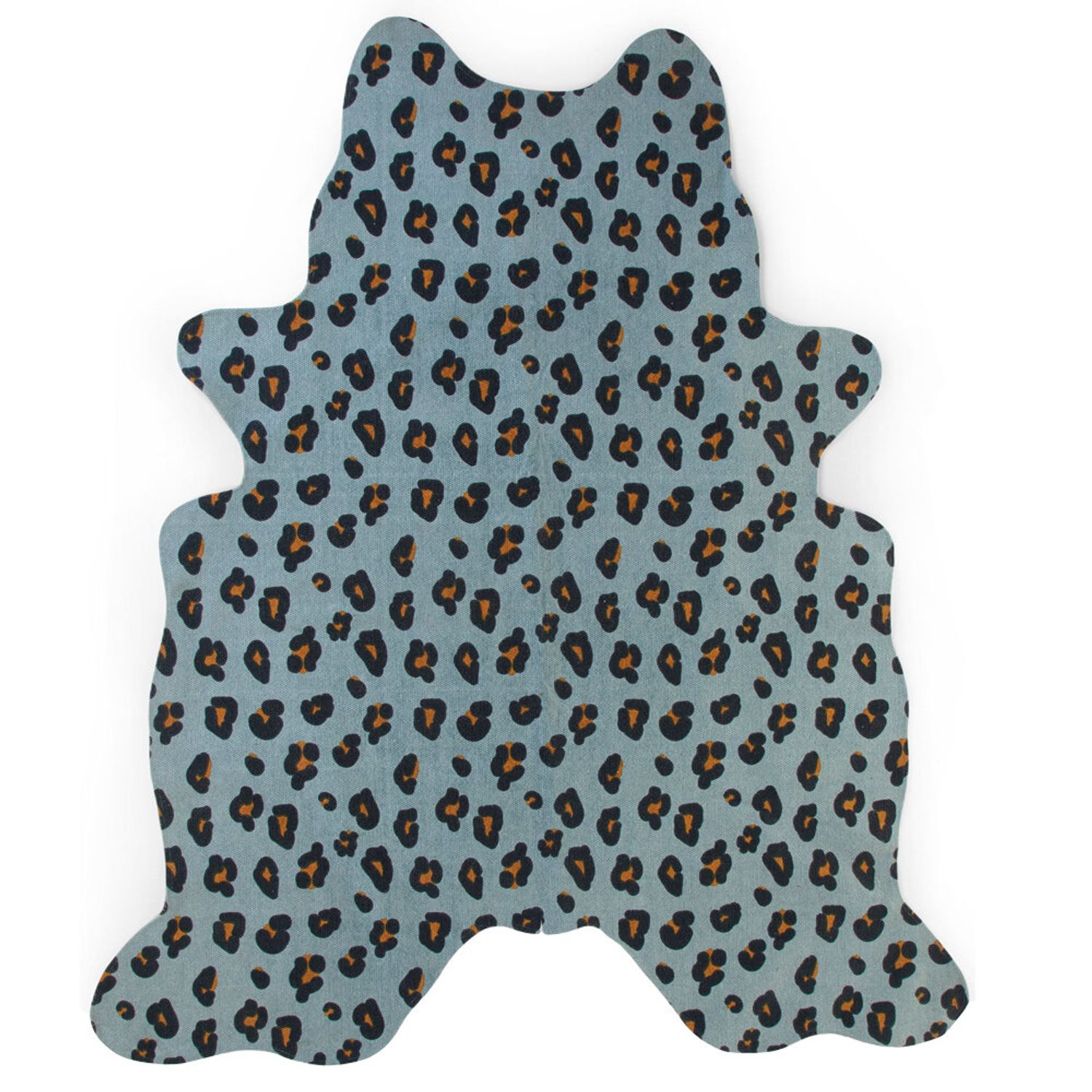 Childhome - Covor Bumbac 145x160 cm, Leopard Albastru fotografia produsului
