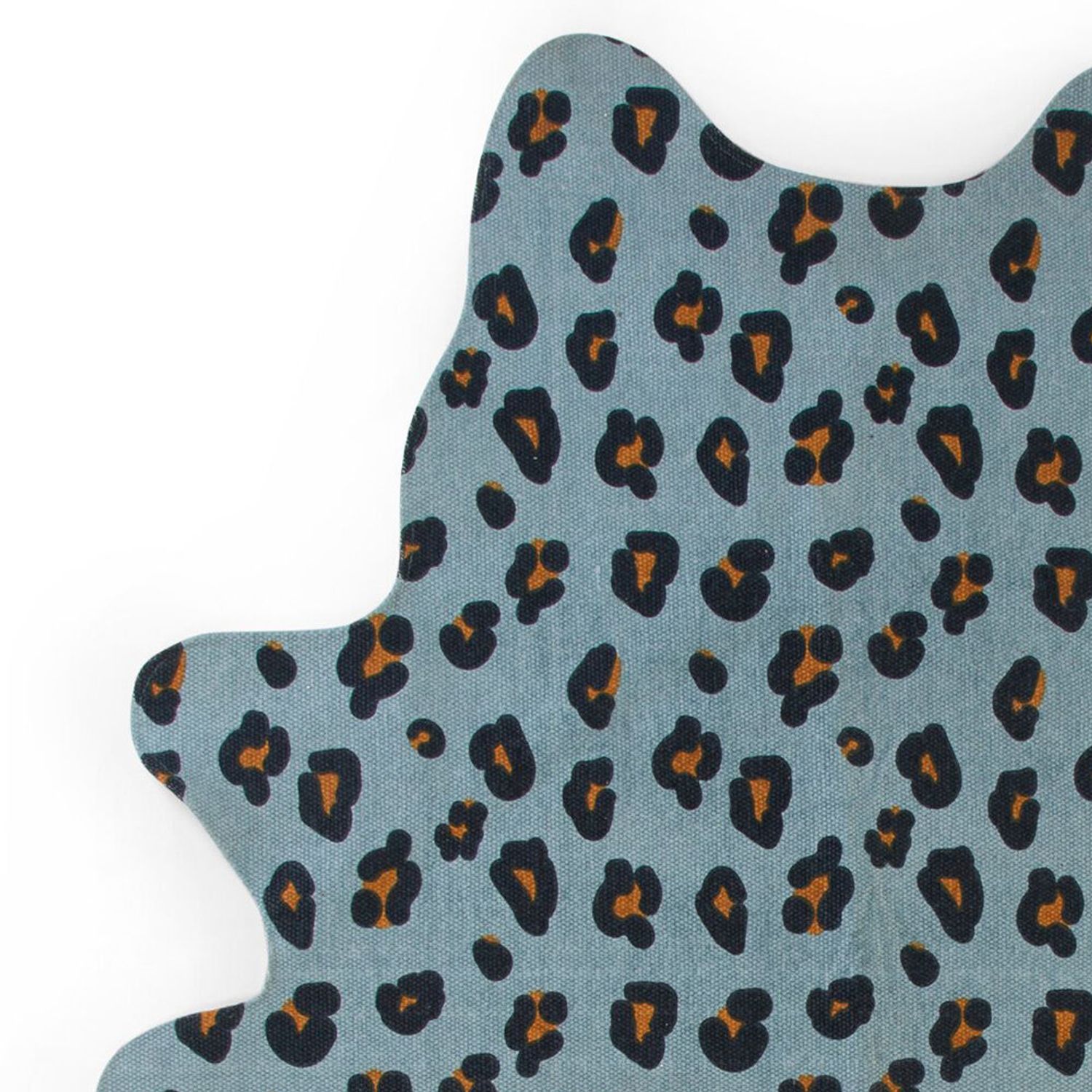Childhome - Covor Bumbac 145x160 cm, Leopard Albastru fotografia produsului View 2 L