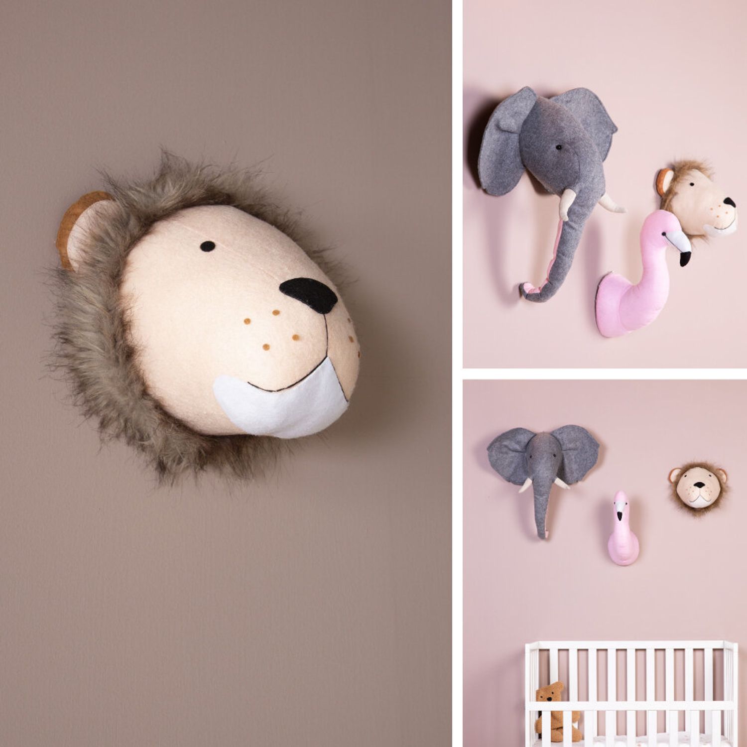 Childhome - Decoratiune perete 15x28x36 cm, Leu fotografia produsului View 3 L