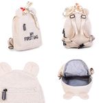 Childhome - Rucsac pentru copii My First Bag Teddy Ecru fotografia produsului View 2 S