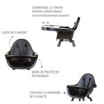 Childhome - Scaun de masa reglabil in inaltime Evolu 2 Negru fotografia produsului View 4 S