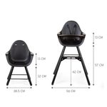 Childhome - Scaun de masa reglabil in inaltime Evolu 2 Negru fotografia produsului View 3 S