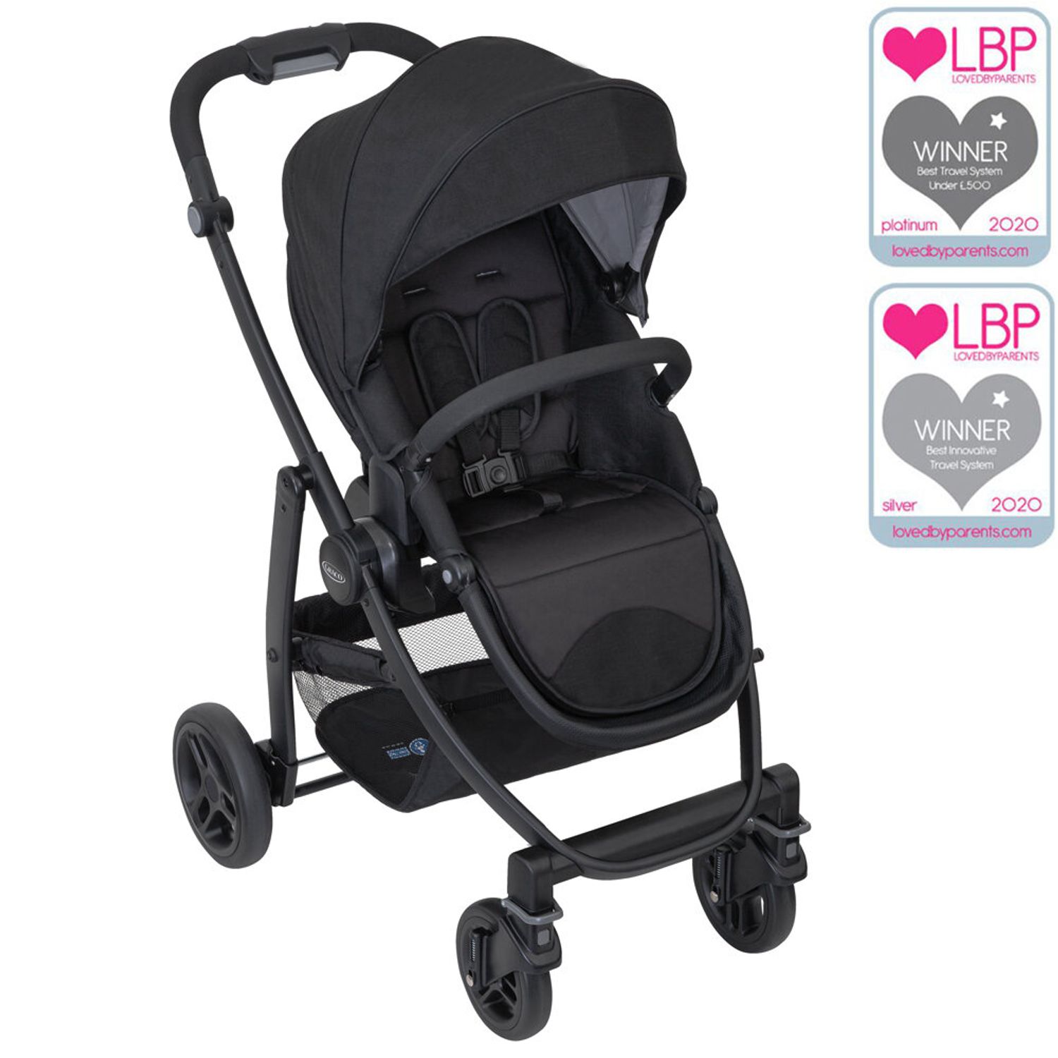 Graco - Carucior Evo Black fotografia produsului View 2 L