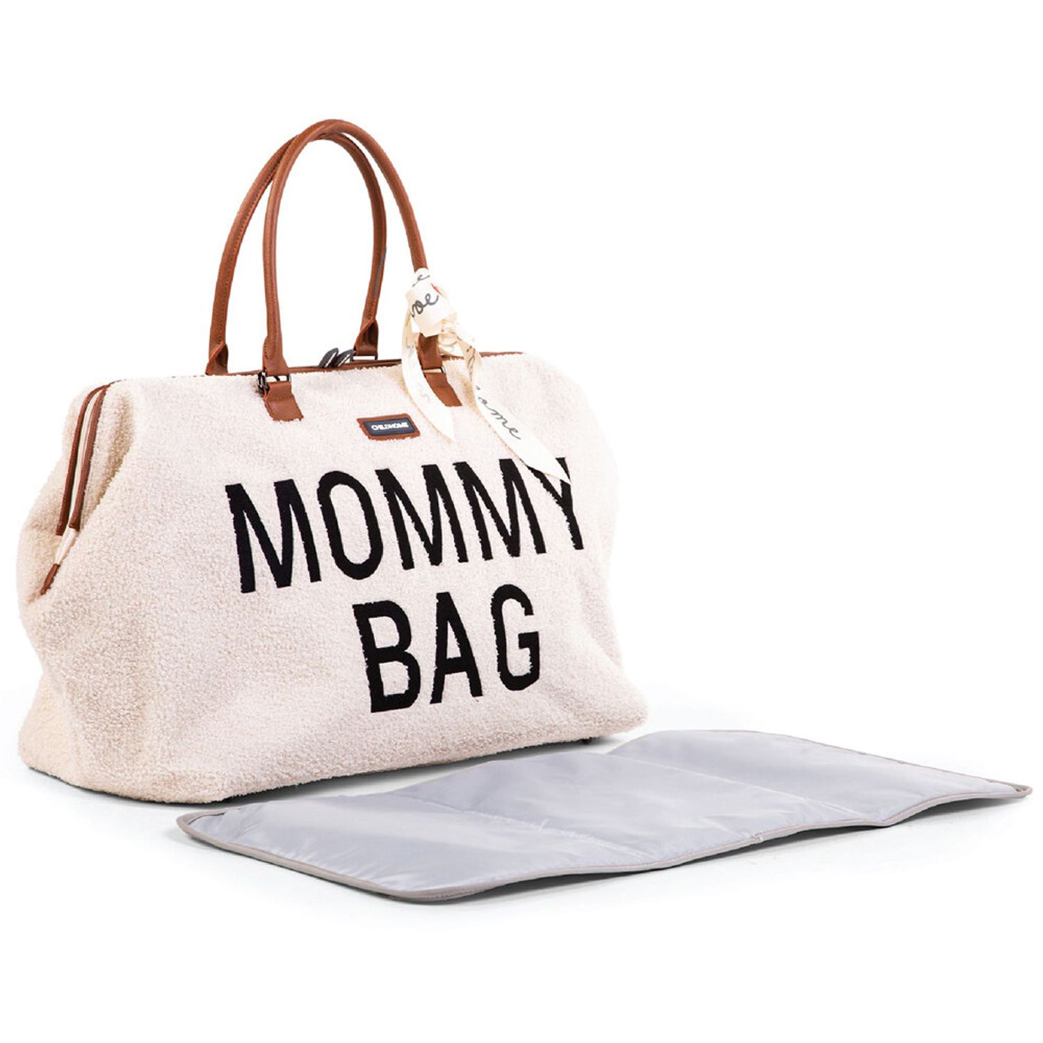 Childhome - Geanta de infasat Mommy Bag Teddy Ecru fotografia produsului View 3 L