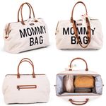 Childhome - Geanta de infasat Mommy Bag Teddy Ecru fotografia produsului View 2 S