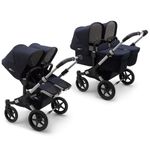 Bugaboo - Carucior Donkey 3 Twin Classic Aluminium/Dark Navy fotografia produsului