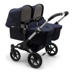 Bugaboo - Carucior Donkey 3 Twin Classic Aluminium/Dark Navy fotografia produsului View 3 S