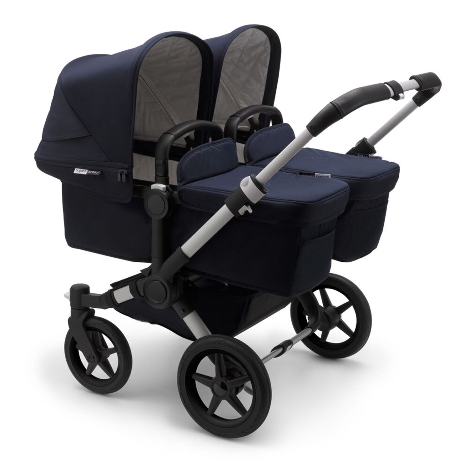 Bugaboo - Carucior Donkey 3 Twin Classic Aluminium/Dark Navy fotografia produsului View 3 L