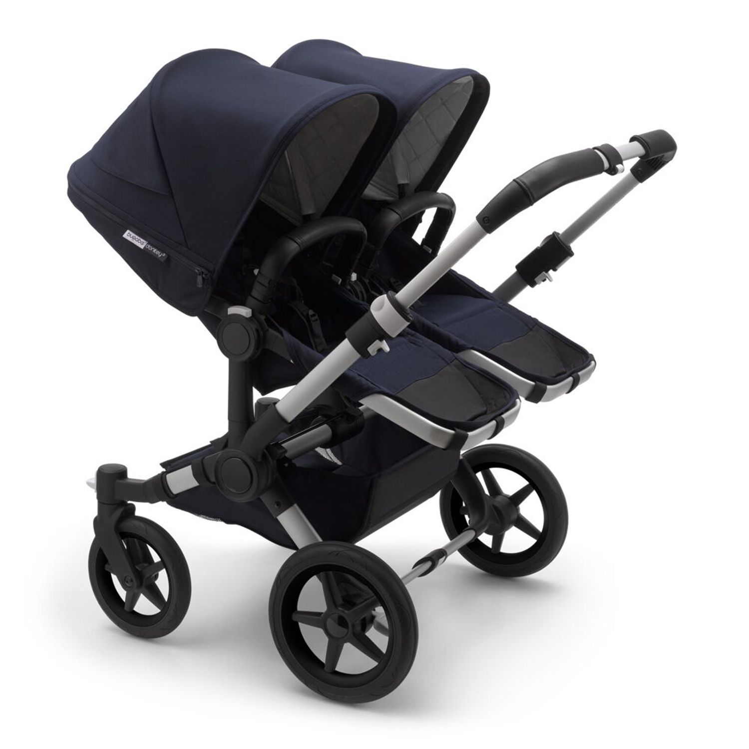 Bugaboo - Carucior Donkey 3 Twin Classic Aluminium/Dark Navy fotografia produsului View 2 L