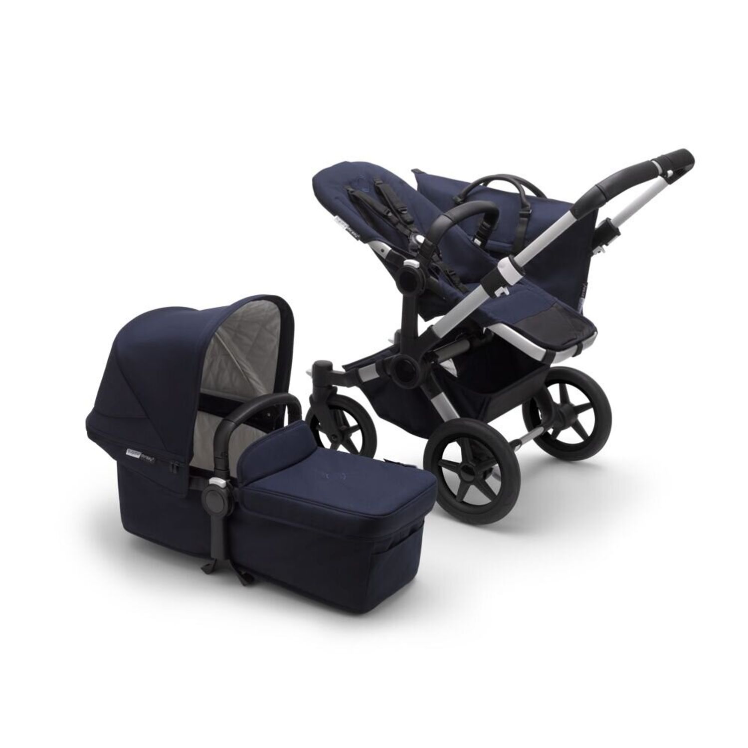 Bugaboo - Carucior Donkey 3 Mono Classic Aluminium/Dark Navy fotografia produsului View 3 L