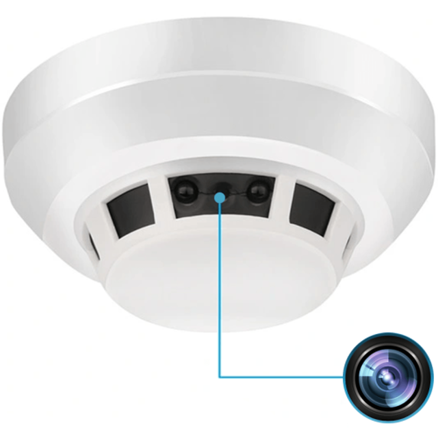 Detector de fum cu Camera Spion iUni D155 Full HD fotografia produsului