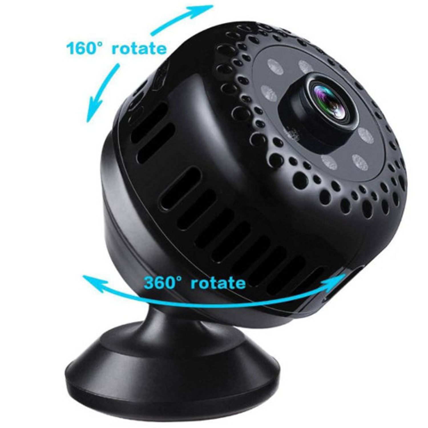 Mini Camera Spion iUni IP41, Wireless, Full HD 1080p, Audio-Video, Night Vision fotografia produsului