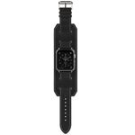 Curea iUni compatibila cu Apple Watch 1/2/3/4/5/6, 40mm, Cuff, Piele, Negru fotografia produsului View 3 S