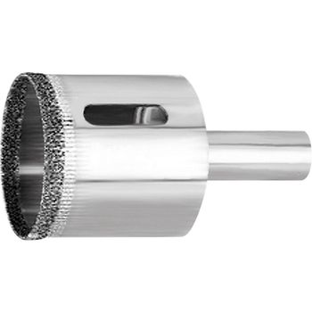 Carota diamantata argintata prin galvanizare, 65 x 67 mm, coada triunghiulara// mtx