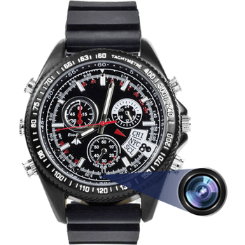 Iuni - ceas spion cu camera full hd wp70, night vision, audio-video, foto, reportofon, 32gb
