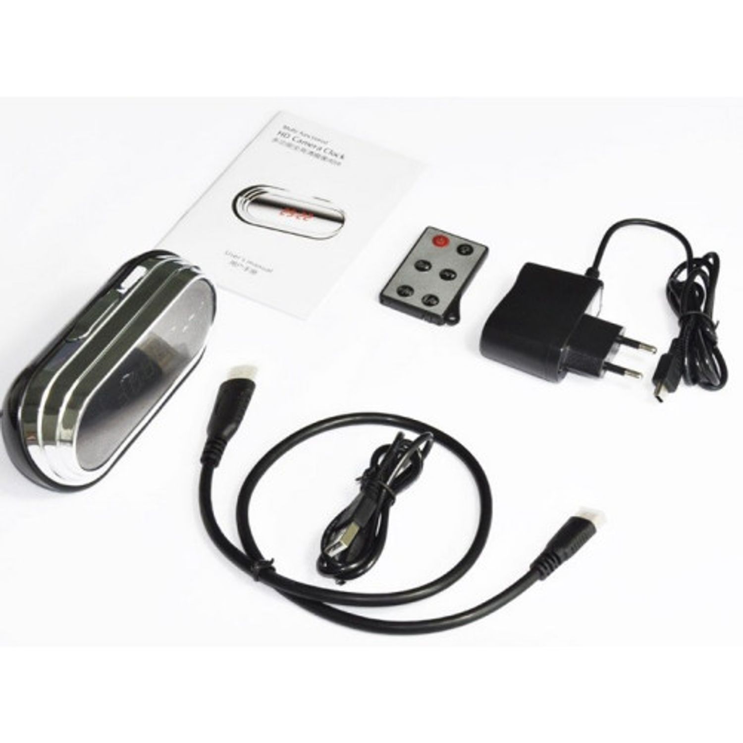 Ceas de Birou Spion cu Camera Full HD iUni B256, Senzor de miscare fotografia produsului View 5 L