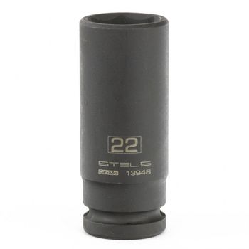 Cap hexagonal adanc cu impact , 22 mm, 1/2 