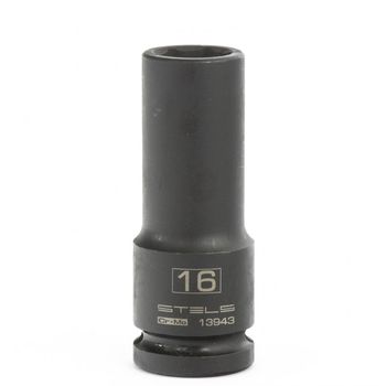 Cap hexagonal adanc cu impact , 16 mm, 1/2 