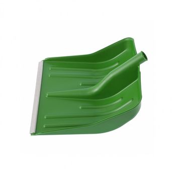 Lopata de zapada, verde, plastic cu terminatie aluminiu, 420×425 mm, fara coada,//Sibrtech elefant.ro