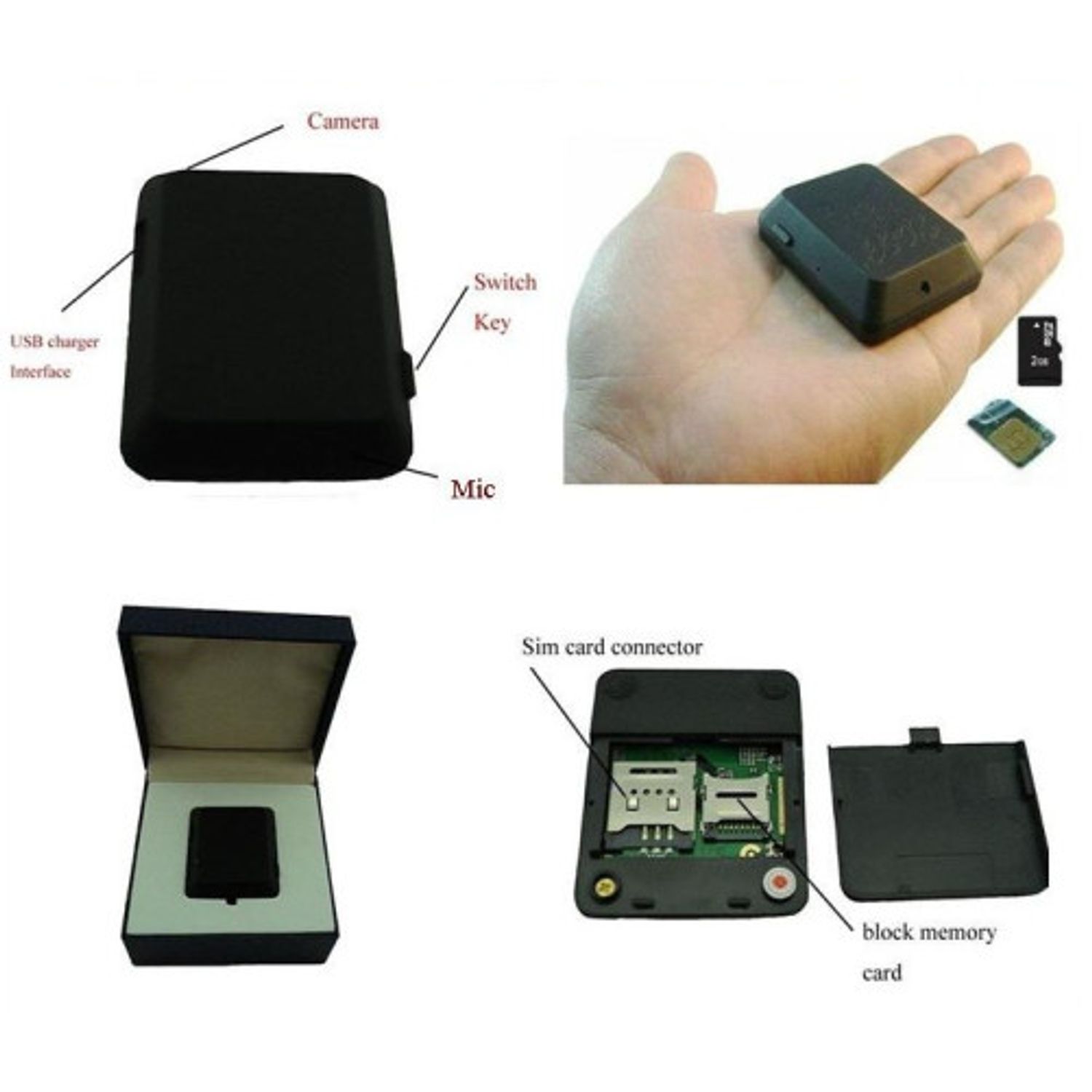 Microfon Spion GSM cu Camera iUni LOC1 fotografia produsului View 4 L