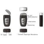 Cheie Auto iUni cu Camera Spion HD, audio-video, foto fotografia produsului View 2 S