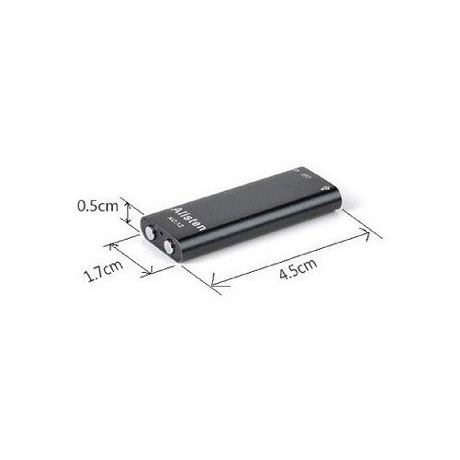 Mini Reportofon Spion iUni W424, memorie 8 GB fotografia produsului View 3 L
