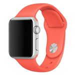 Curea iUni compatibila cu Apple Watch 1/2/3/4/5/6, 38mm, Silicon, Red fotografia produsului View 3 S