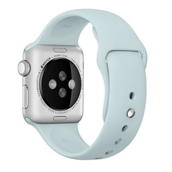 Curea iuni compatibila cu apple watch 1/2/3/4/5/6, 42mm, silicon, turquoise