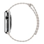 Curea iUni compatibila cu Apple Watch 1/2/3/4/5/6, 42mm, Leather Loop, Piele, White fotografia produsului View 2 S