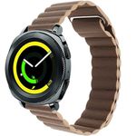 Curea piele Smartwatch Samsung Gear S3, iUni 22 mm Brown Leather Loop fotografia produsului