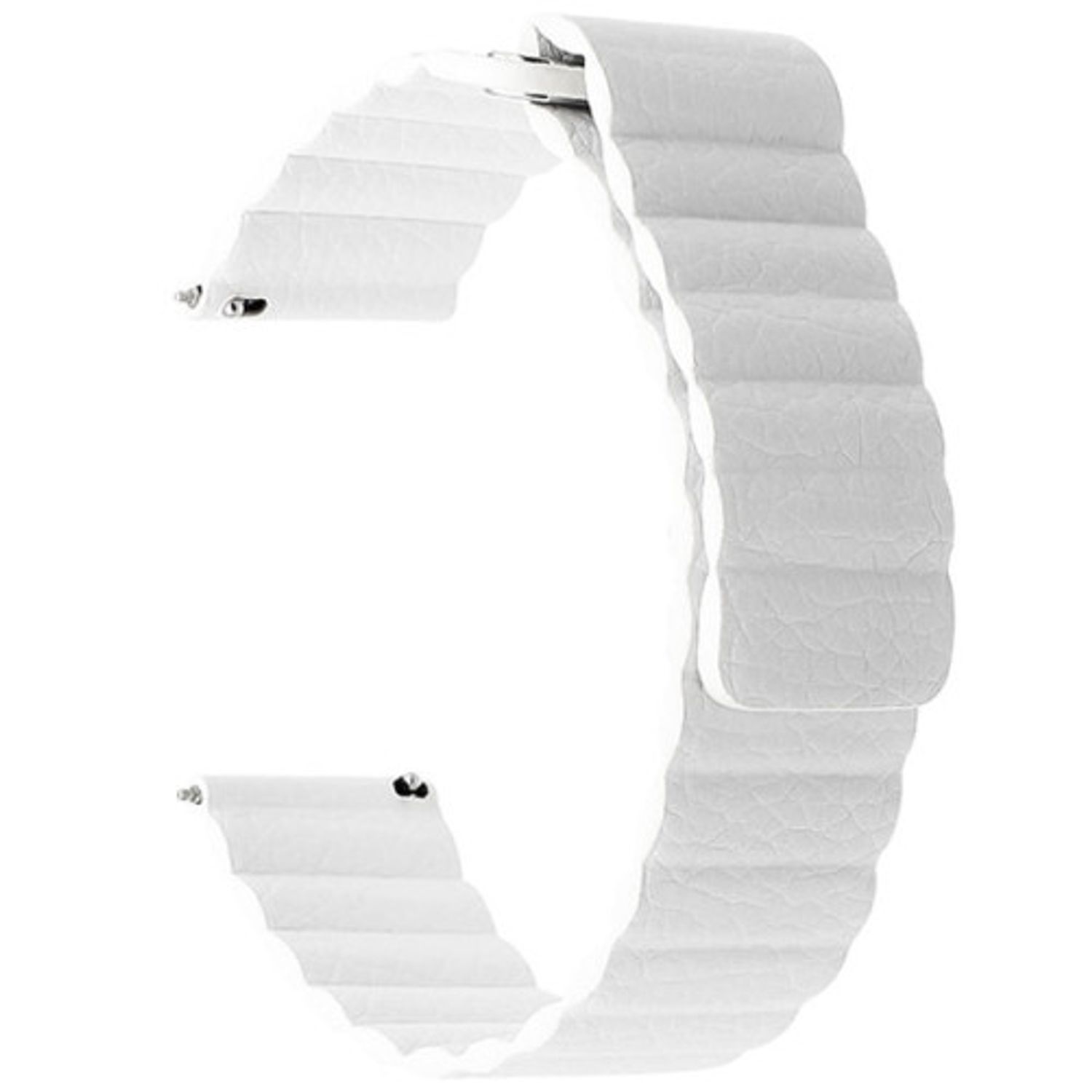 Curea piele Smartwatch Samsung Gear S3, iUni 22 mm White Leather Loop fotografia produsului View 2 L