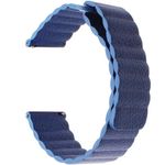 Curea piele Smartwatch Samsung Gear S2, iUni 20 mm Blue Leather Loop fotografia produsului View 2 S