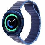 Curea piele Smartwatch Samsung Gear S2, iUni 20 mm Blue Leather Loop fotografia produsului