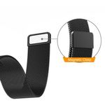 Curea ceas Smartwatch Samsung Gear S2 Black Milanese Loop, iUni 20 mm Otel Inoxidabil fotografia produsului View 5 S