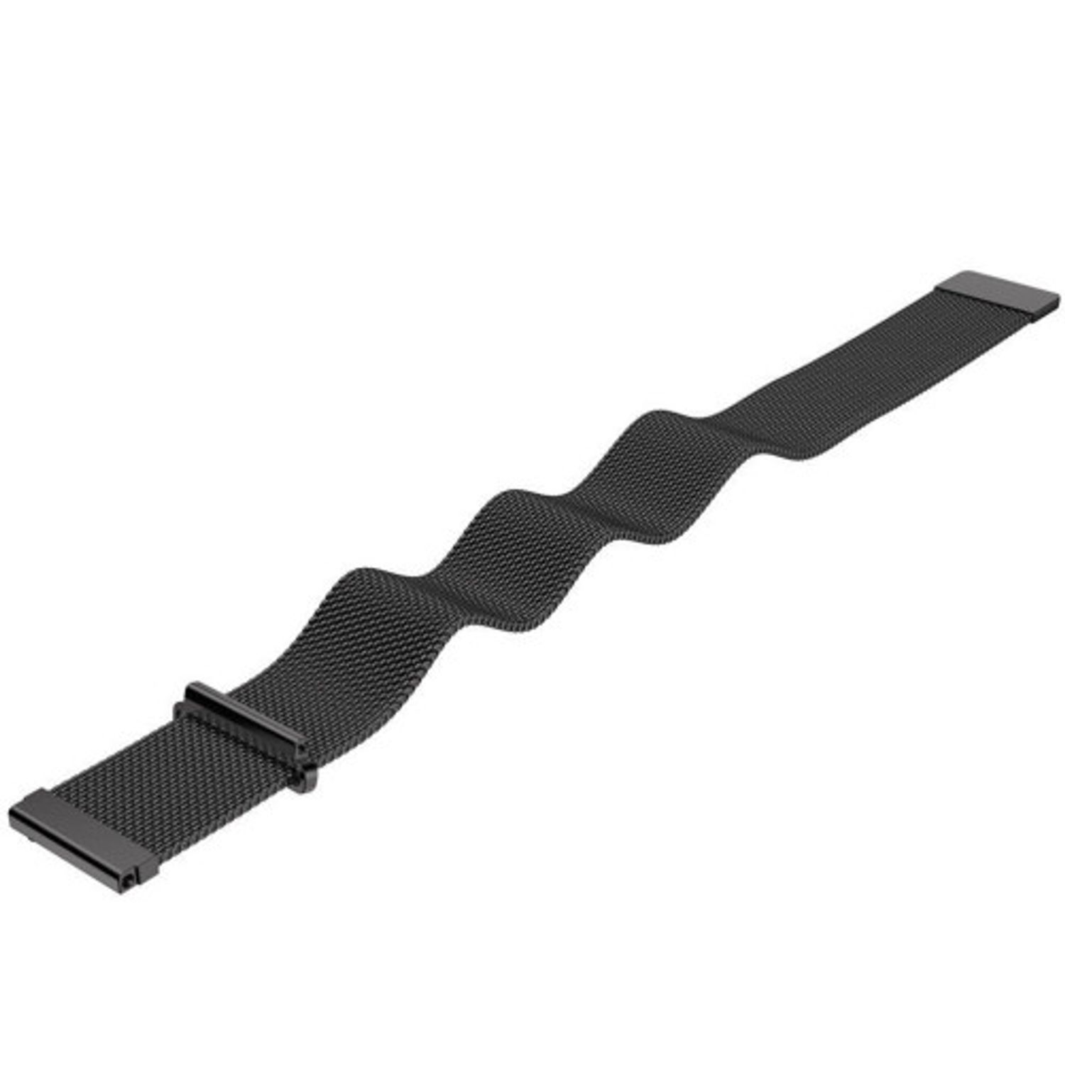 Curea ceas Smartwatch Samsung Gear S2 Black Milanese Loop, iUni 20 mm Otel Inoxidabil fotografia produsului View 3 L