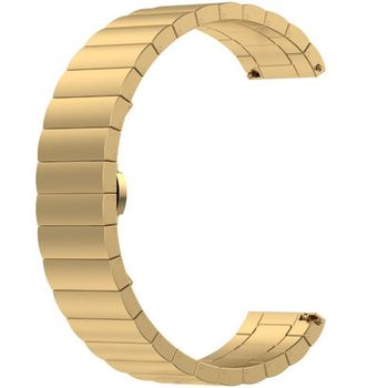 Curea metalica Smartwatch Samsung Gear S3, iUni 22 mm Otel Inoxidabil Gold Link Bracelet image
