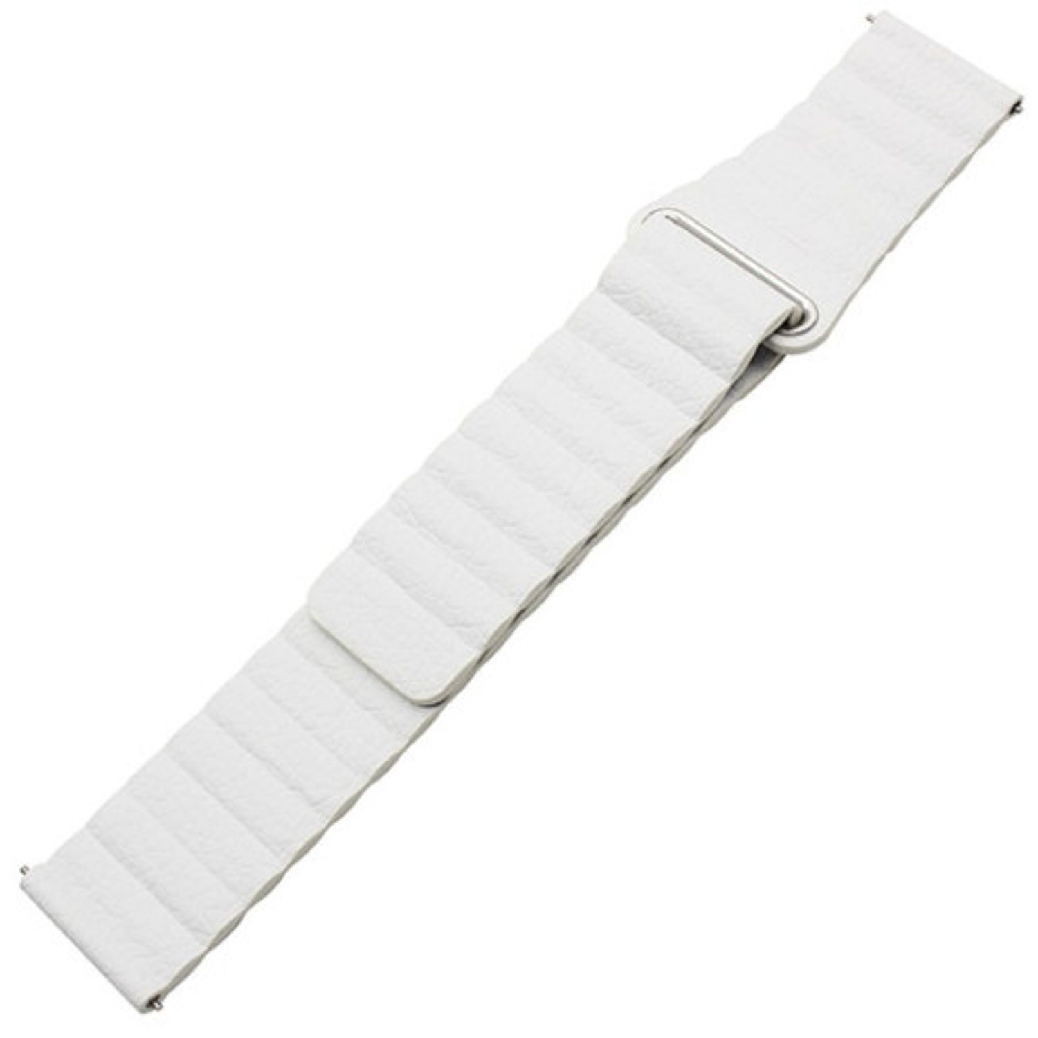 Curea piele Smartwatch Samsung Gear S2, iUni 20 mm White Leather Loop fotografia produsului View 3 L