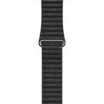 Curea iUni compatibila cu Apple Watch 1/2/3/4/5/6, 40mm, Leather Loop, Piele, Black fotografia produsului View 5 S
