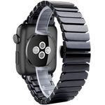 Curea iUni compatibila cu Apple Watch 1/2/3/4/5/6, 40mm, Ceramic Belt, Black fotografia produsului