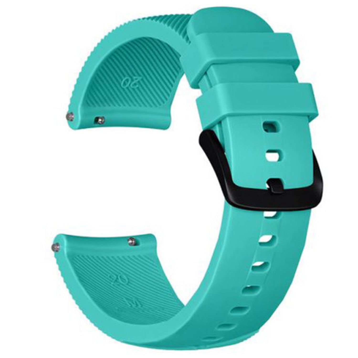 Curea ceas Smartwatch Samsung Gear S2, iUni 20 mm Silicon Light Blue fotografia produsului