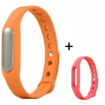 Bratara fitness iuni mi1 portocaliu + curea de schimb roz