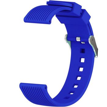 Curea ceas smartwatch samsung gear s2, iuni 20 mm silicon sport blue