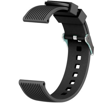 iUni - Curea ceas Smartwatch Samsung Gear S2, 20 mm Silicon Sport Dark Black