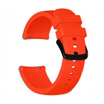 Iuni - curea ceas smartwatch samsung gear s2, 20 mm silicon orange