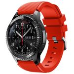 iUni - Curea ceas Smartwatch Samsung Gear S3, 22 mm Silicon Red fotografia produsului