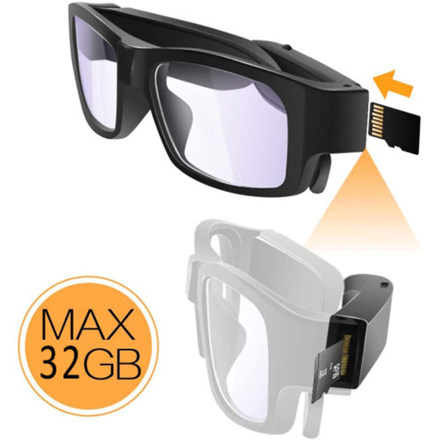 Ochelari cu Camera Spion iUni A1000 FullHD 1080P fotografia produsului View 5 L