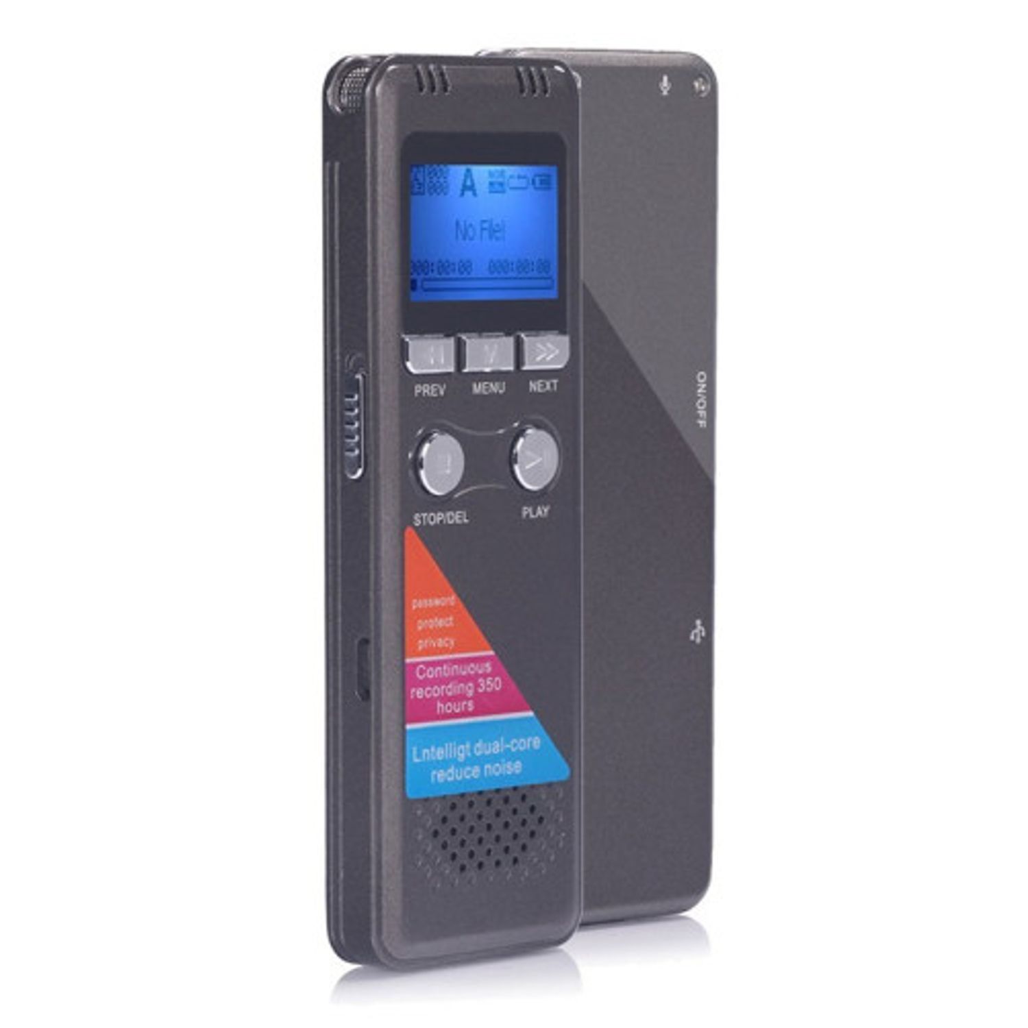 Microfon Spion Reportofon Profesional iUni REP01, 8Gb, MP3 Player fotografia produsului View 3 L