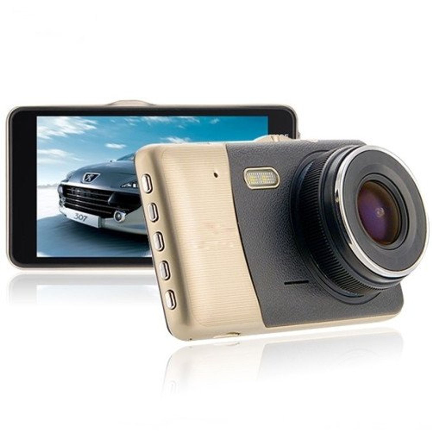 Camera auto Dubla DVR iUni Dash 401, Full HD, 4 Inch, 170 grade fotografia produsului View 2 L