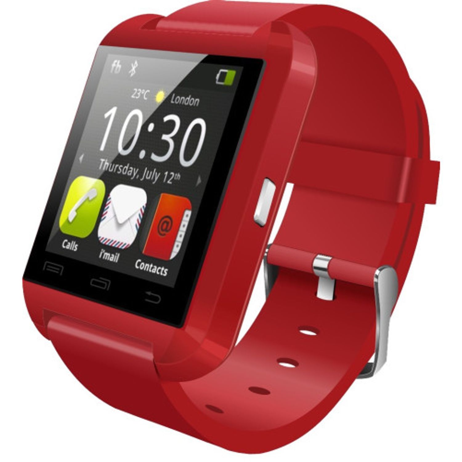 Smartwatch iUni U8+, BT, LCD 1.44 inch, Notificari, Rosu fotografia produsului